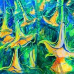 Mediterraneo Eterno, Alaior campanillas 120 x 160 cm