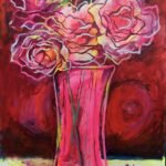 Mediterraneo Eterno, Alaior jarron de rosas 79 x 60 cm