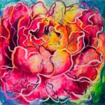 Mediterraneo Eterno, Alaior peonía 200 x 200 cm