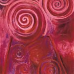Retrospectiva 40 años MUBAM volcan al rojo vivo oleo 162x130